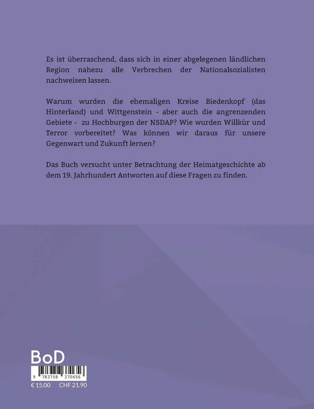 Rückseite: 9783758370656 | Es ist alles auch hier passiert | Stefan Vomhof | Taschenbuch | 132 S.