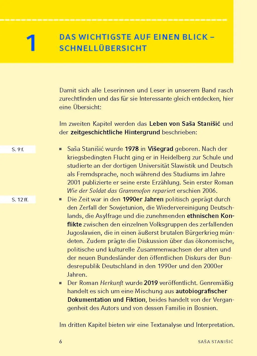 Bild: 9783804420656 | Herkunft - Textanalyse und Interpretation | Sasa Stanisic | Buch