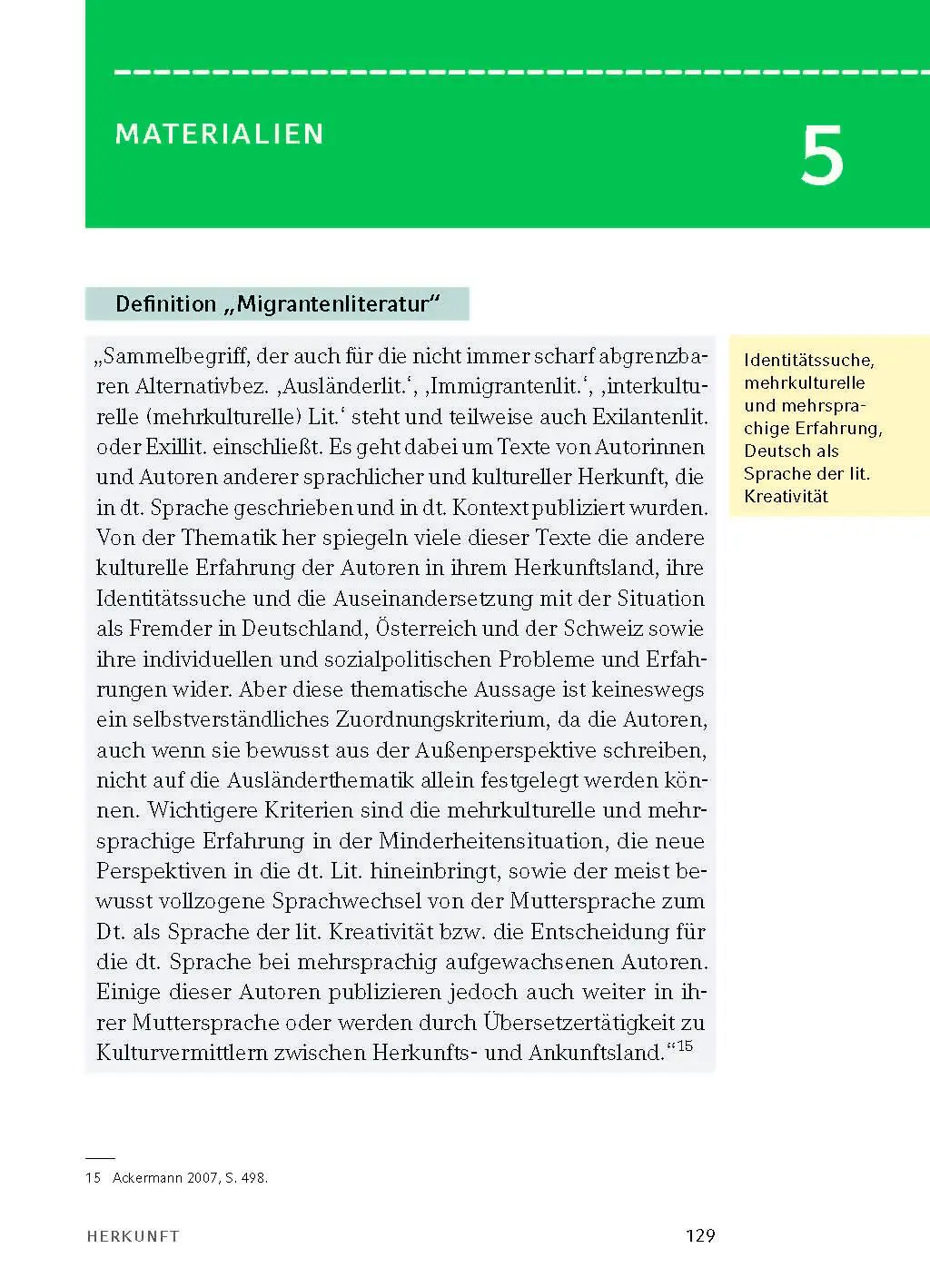 Bild: 9783804420656 | Herkunft - Textanalyse und Interpretation | Sasa Stanisic | Buch