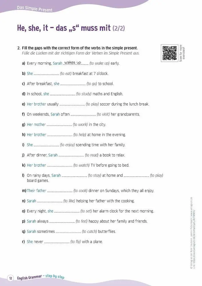 Bild: 9783834670656 | English Grammar - step by step | Jasmin Putschbach | Broschüre | 64 S.