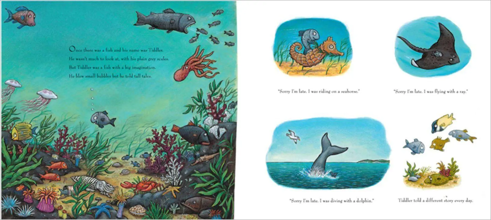 Bild: 9781407170756 | Tiddler | The story- telling fish | Julia Donaldson | Taschenbuch