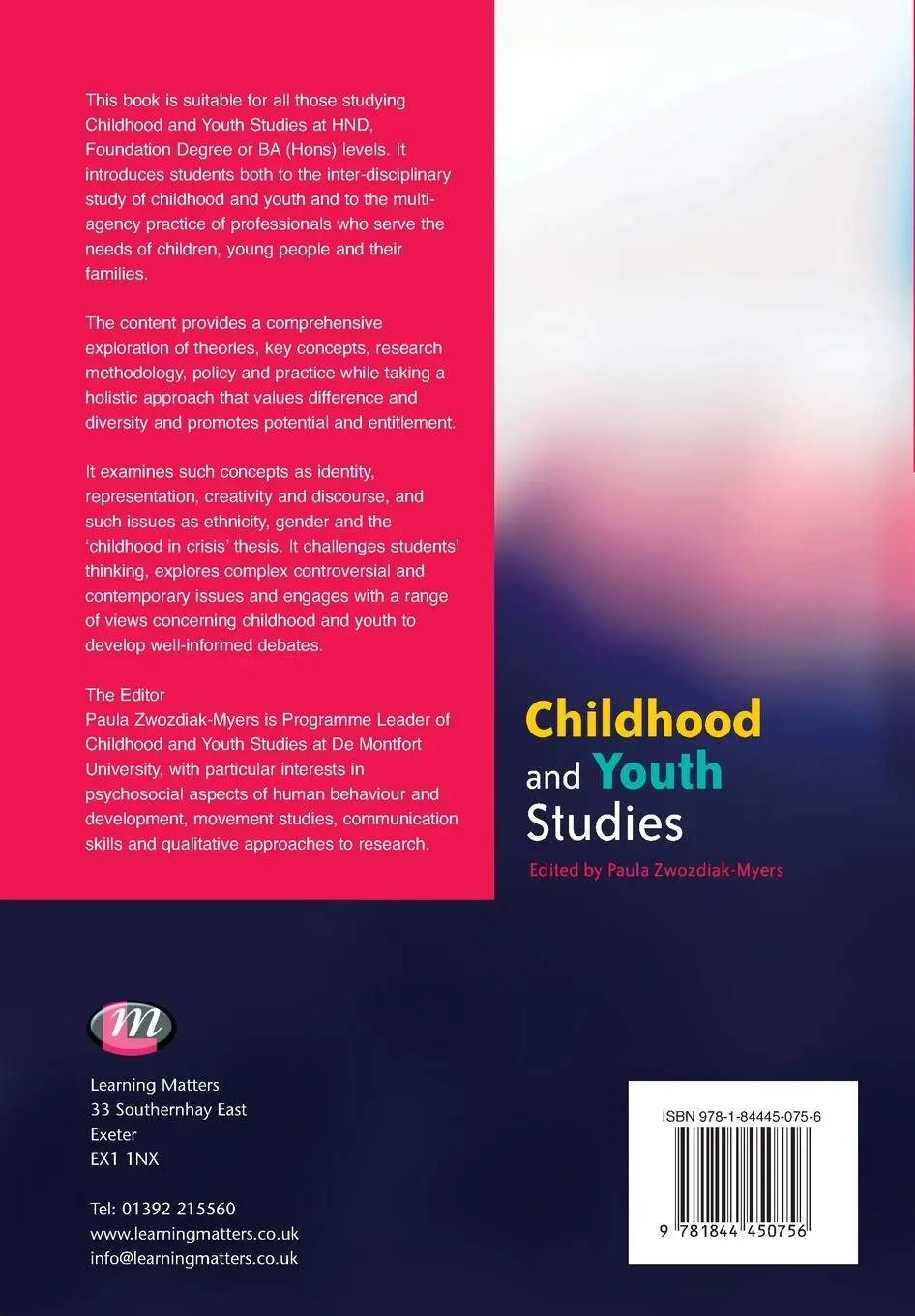 Rückseite: 9781844450756 | Childhood and Youth Studies | Paula Zwozdiak-Myers | Taschenbuch
