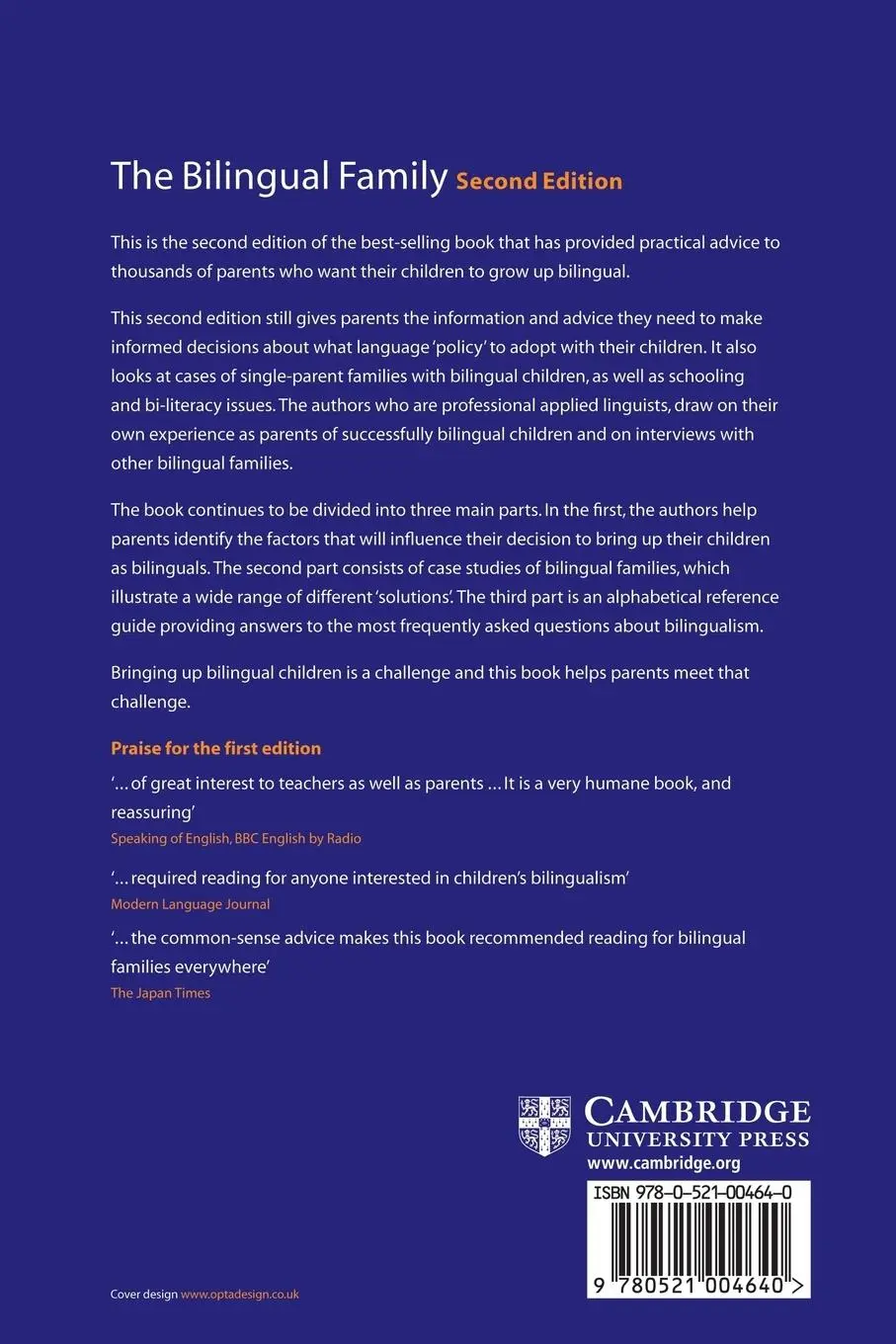 Rückseite: 9783125340756 | The Bilingual Family | A Handbook for Parents | Esch-Harding (u. a.)