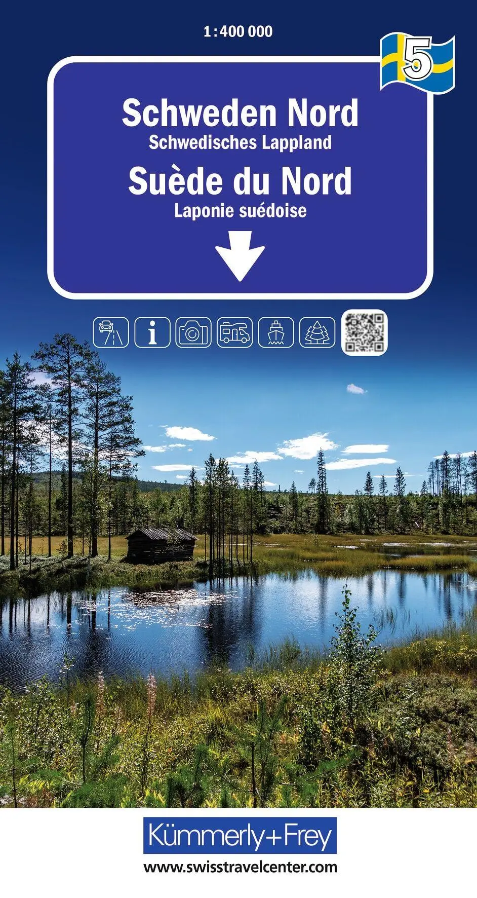 Cover: 9783259300756 | Kümmerly+Frey Regional-Strassenkarte 5 Schweden Nord 1:400.000 | 2026