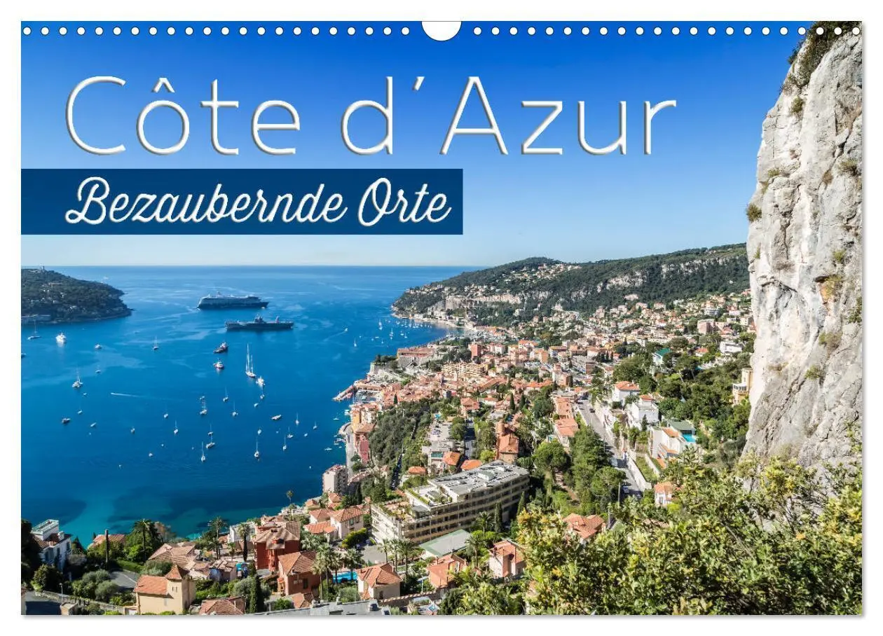 Cover: 9783435450756 | CÔTE D'AZUR Bezaubernde Orte (Wandkalender 2025 DIN A3 quer),...
