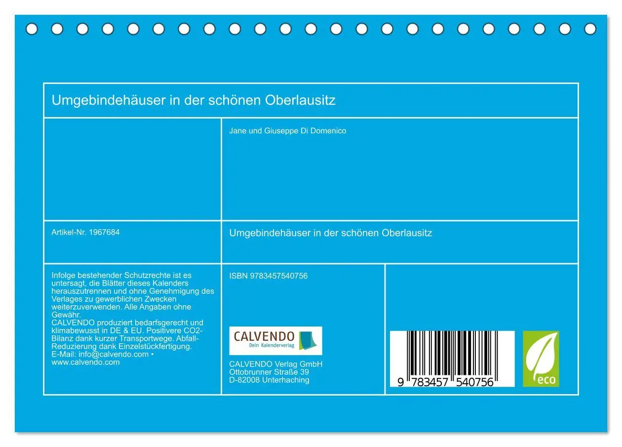 Bild: 9783457540756 | Umgebindehäuser in der schönen Oberlausitz (Tischkalender 2026 DIN...