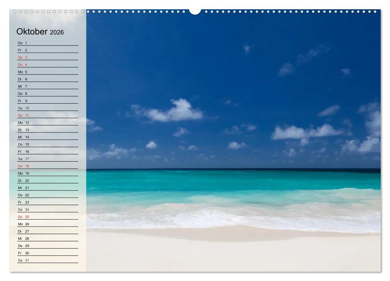 Bild: 9783516010756 | Traumstrände (hochwertiger Premium Wandkalender 2026 DIN A2 quer),...