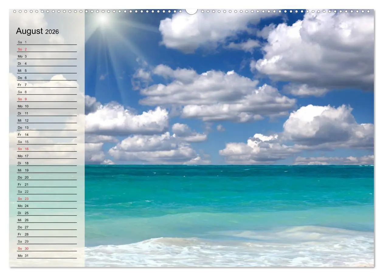 Bild: 9783516010756 | Traumstrände (hochwertiger Premium Wandkalender 2026 DIN A2 quer),...