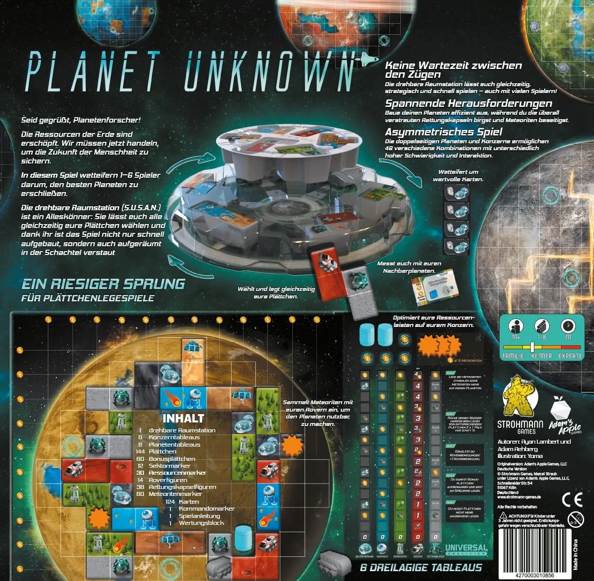 Bild: 4270003010856 | Planet Unknown | Ryan Lambert (u. a.) | Spiel | STRD0016 | Deutsch
