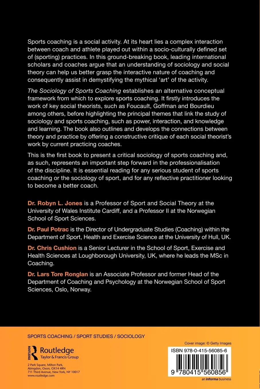 Rückseite: 9780415560856 | The Sociology of Sports Coaching | Robyn L. Jones (u. a.) | Buch