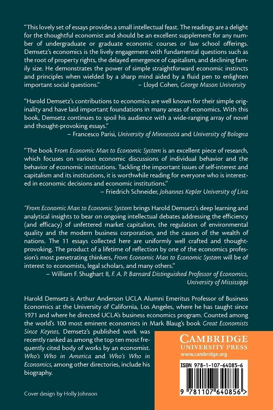 Rückseite: 9781107640856 | From Economic Man to Economic System | Harold Demsetz | Taschenbuch