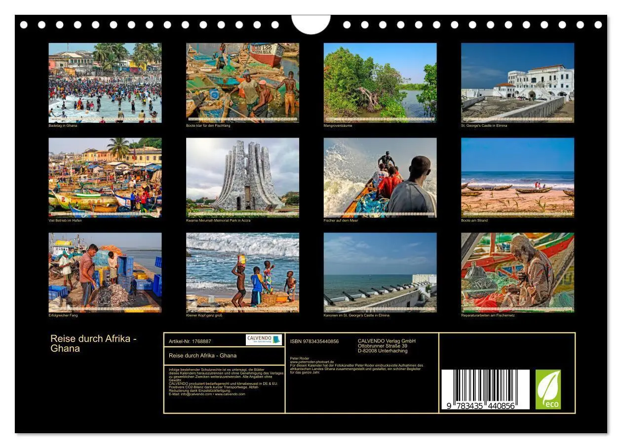 Bild: 9783435440856 | Reise durch Afrika - Ghana (Wandkalender 2025 DIN A4 quer),...