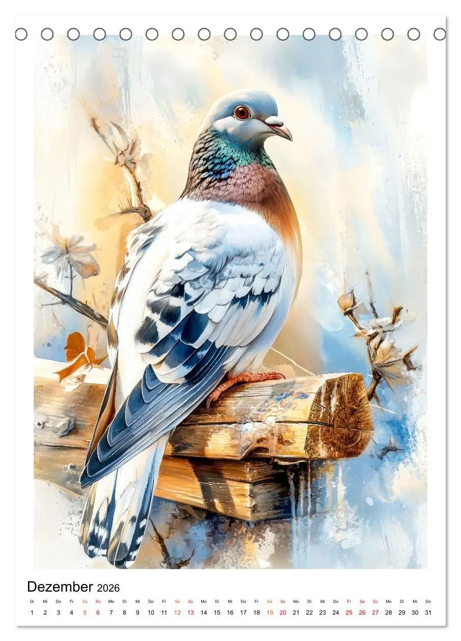 Bild: 9783457910856 | Vögel - gefiederte Freunde in unserem Garten (Tischkalender 2026...