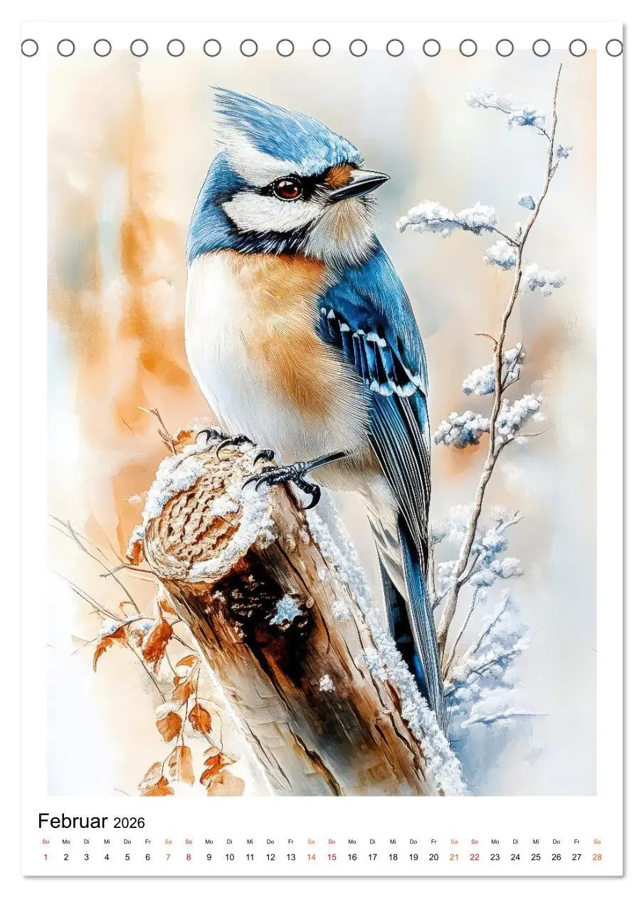 Bild: 9783457910856 | Vögel - gefiederte Freunde in unserem Garten (Tischkalender 2026...