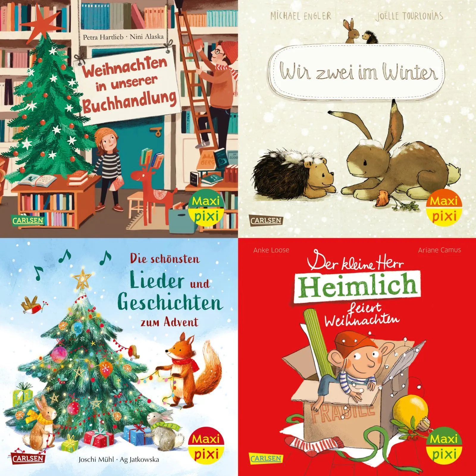 Cover: 9783551030856 | Maxi-Pixi-4er-Set 121: Winterzauber (4x1 Exemplar) | Diverse | Buch