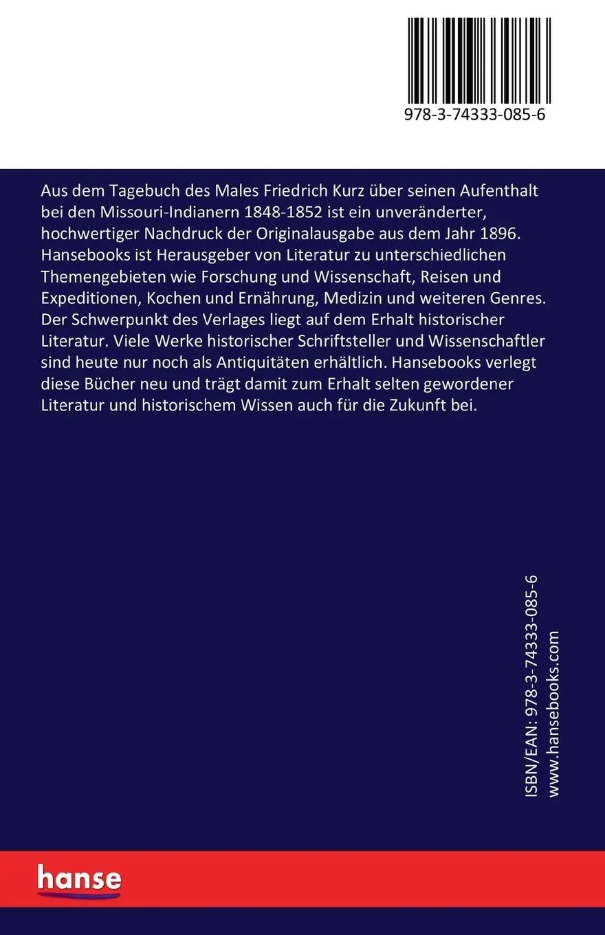 Rückseite: 9783743330856 | Aus dem Tagebuch des Males Friedrich Kurz über seinen Aufenthalt...