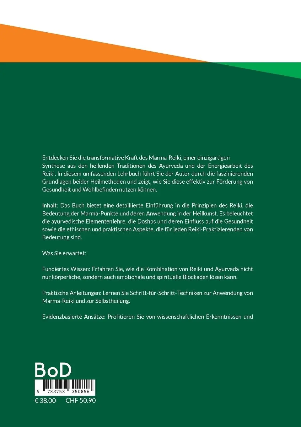 Rückseite: 9783758350856 | Alternatives Heilen: Lehrbuch des Marma-Reiki | Dennis Pabst | Buch