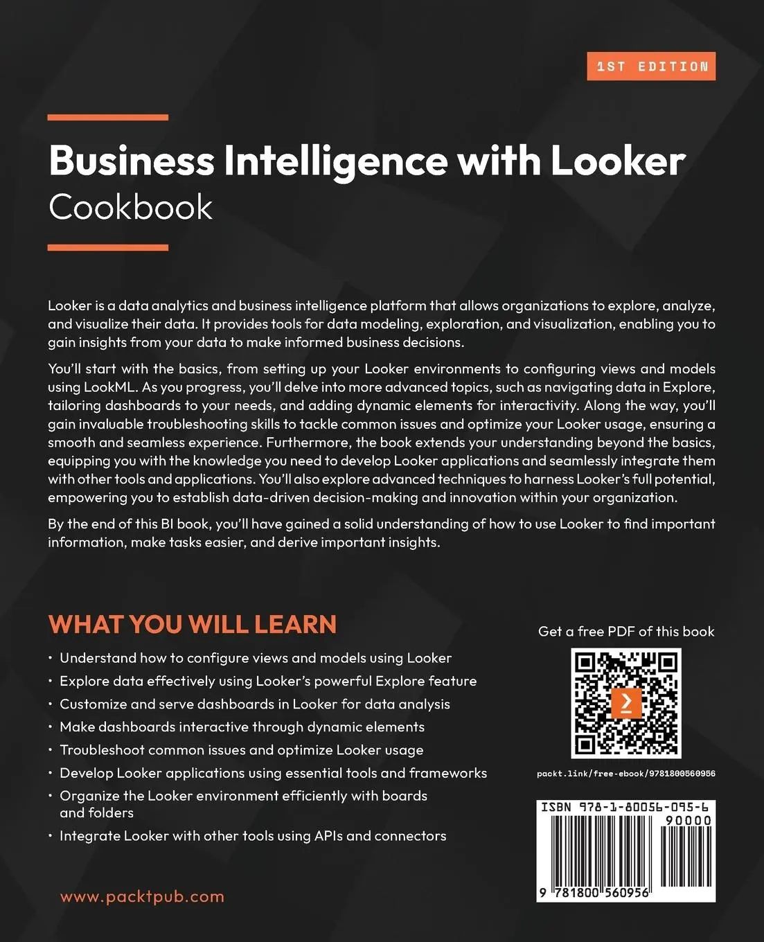 Rückseite: 9781800560956 | Business Intelligence with Looker Cookbook | Khrystyna Grynko | Buch
