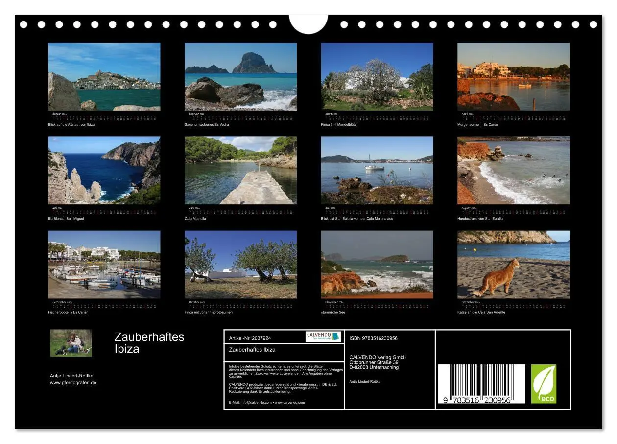 Bild: 9783516230956 | Zauberhaftes Ibiza (Wandkalender 2026 DIN A4 quer), CALVENDO...