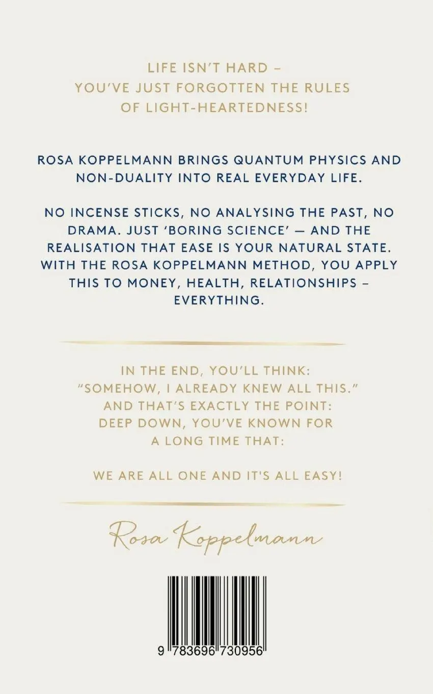 Rückseite: 9783696730956 | We are all one and it's all easy | Rosa Koppelmann | Taschenbuch