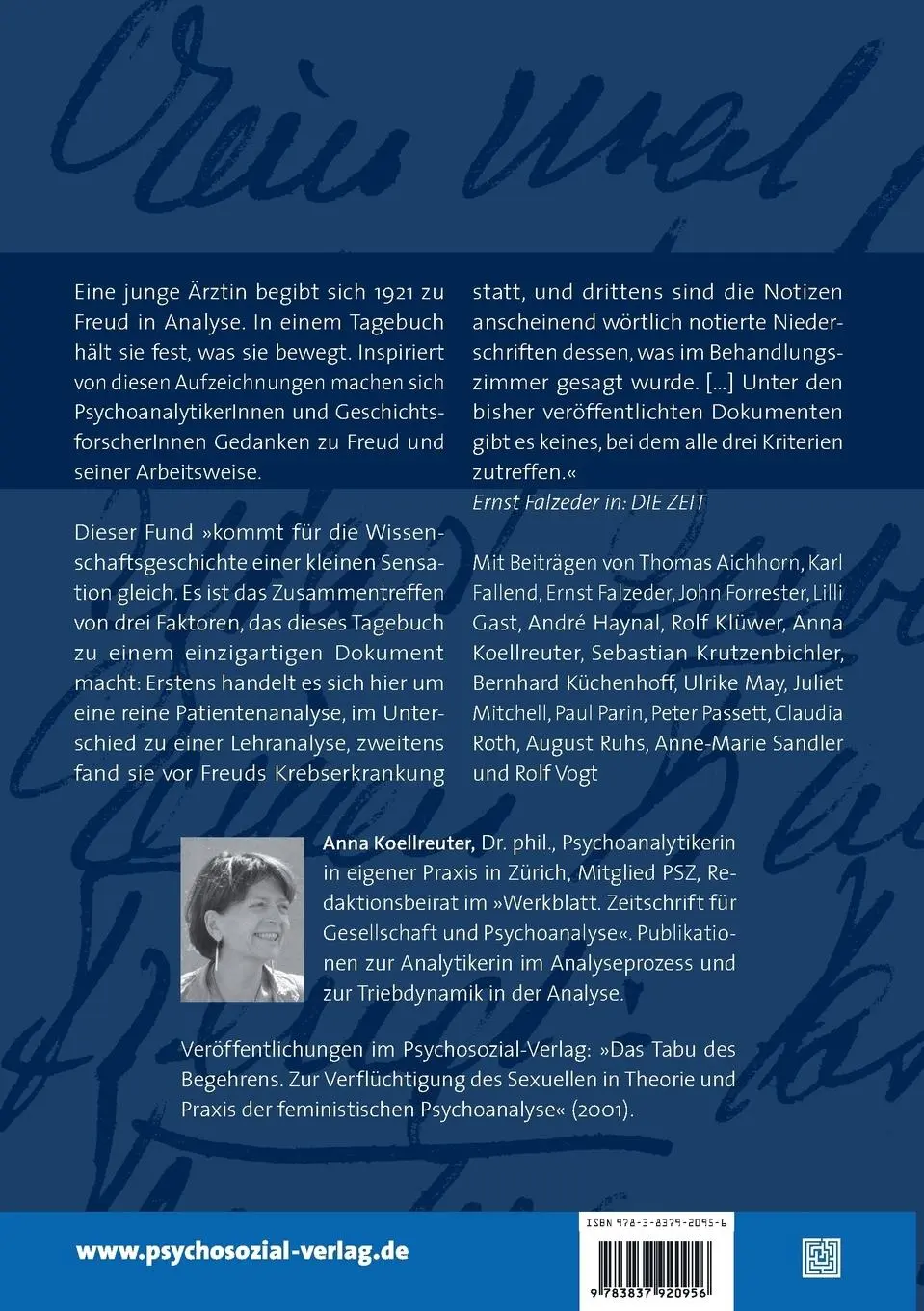 Rückseite: 9783837920956 | »Wie benimmt sich der Prof. Freud eigentlich?« | Anna Koellreuter