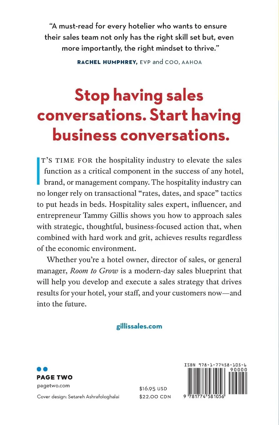 Rückseite: 9781774581056 | Room To Grow | Not Leaving Sales to Chance | Tammy Gillis | Buch