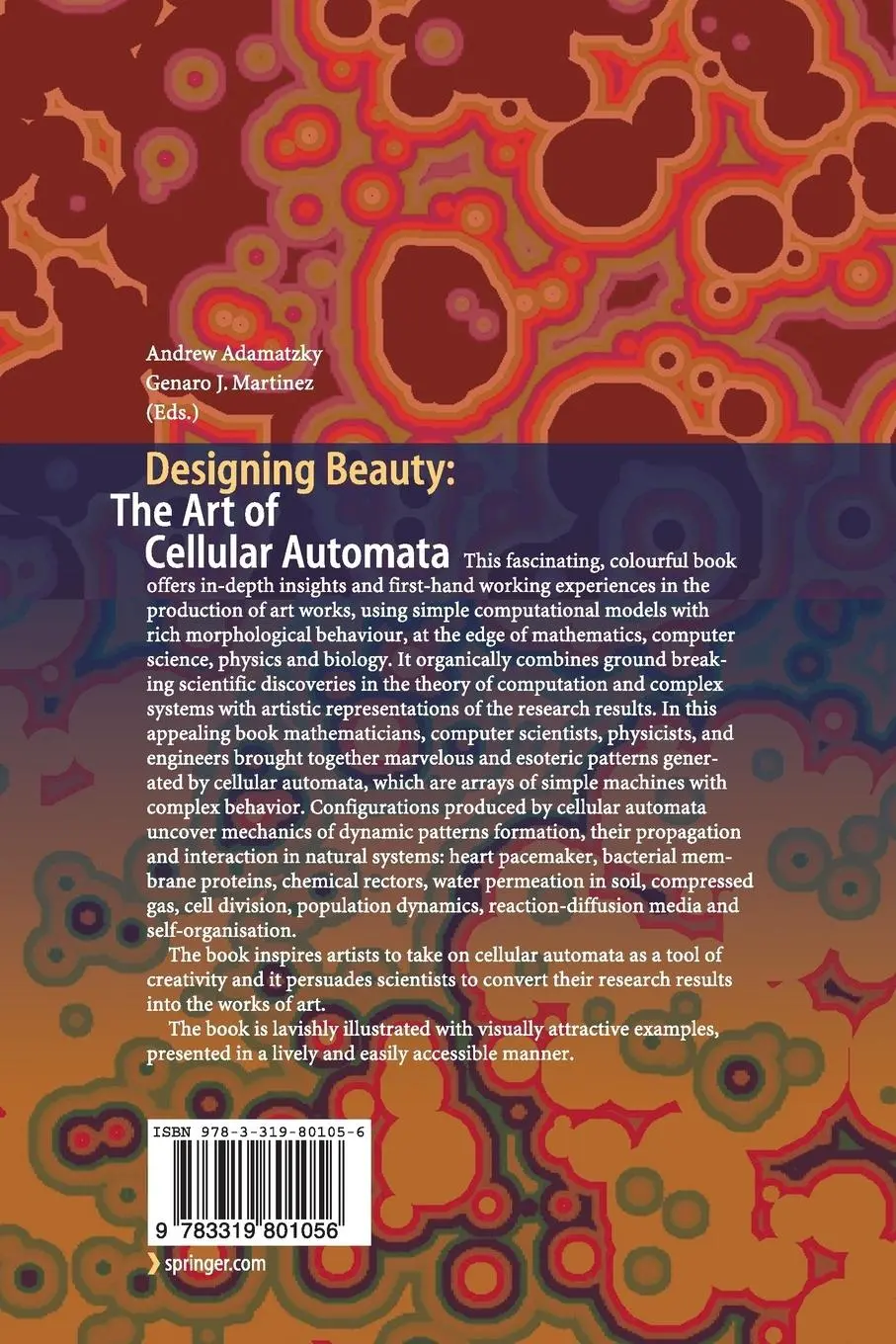 Rückseite: 9783319801056 | Designing Beauty: The Art of Cellular Automata | Martínez (u. a.) | ix