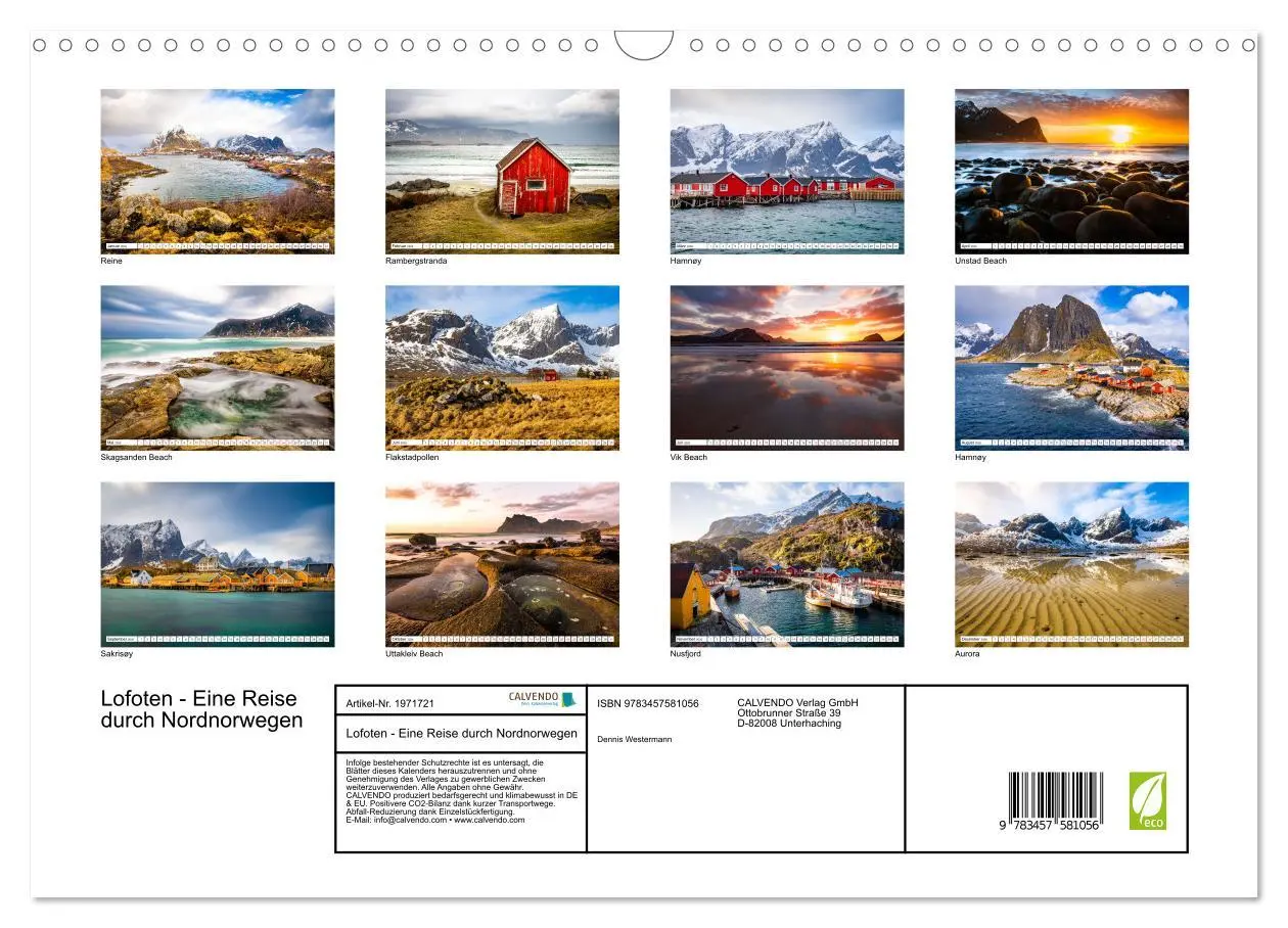 Bild: 9783457581056 | Lofoten - Eine Reise durch Nordnorwegen (Wandkalender 2026 DIN A3...