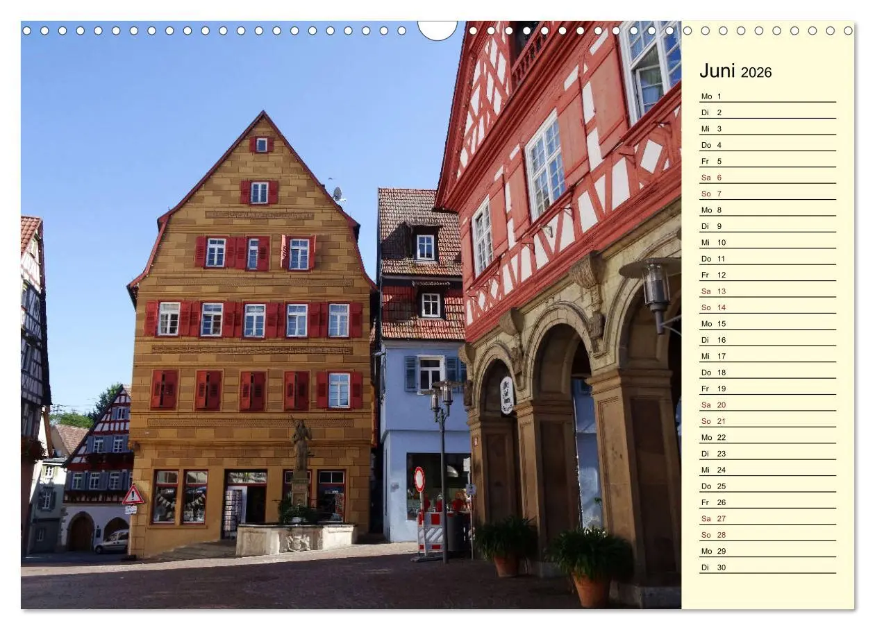 Bild: 9783457891056 | Unterwegs in Waiblingen (Wandkalender 2026 DIN A3 quer), CALVENDO...