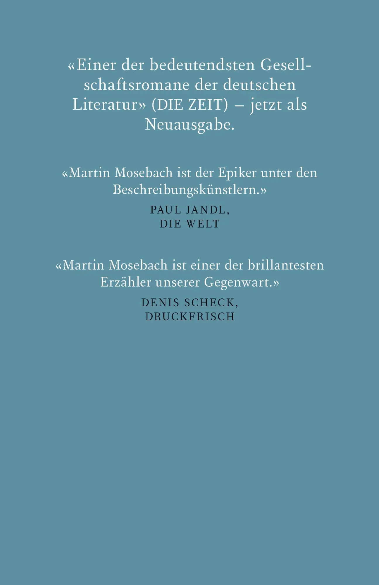 Rückseite: 9783498001056 | Westend | Martin Mosebach | Buch | 896 S. | Deutsch | 2019 | Rowohlt