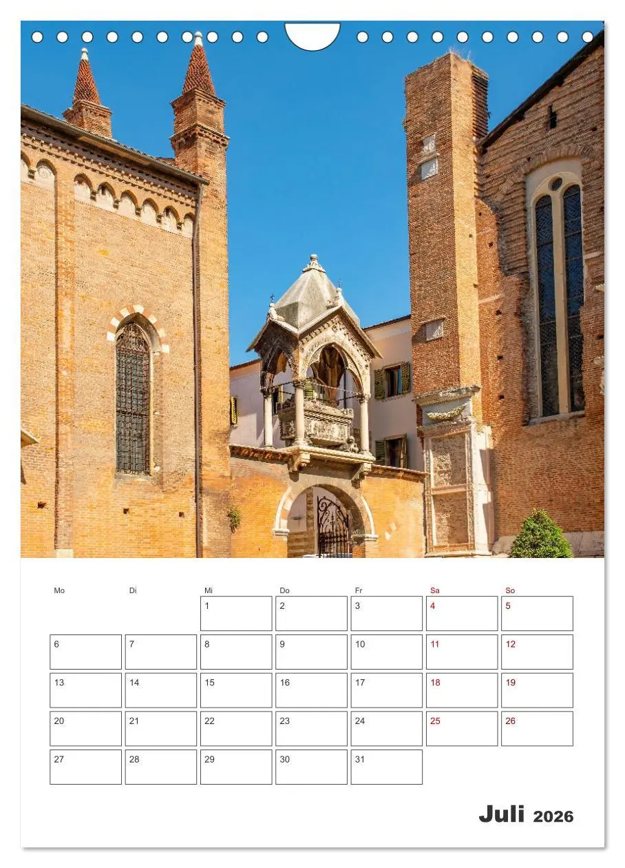 Bild: 9783516291056 | Verona - Reiseplaner (Wandkalender 2026 DIN A4 hoch), CALVENDO...
