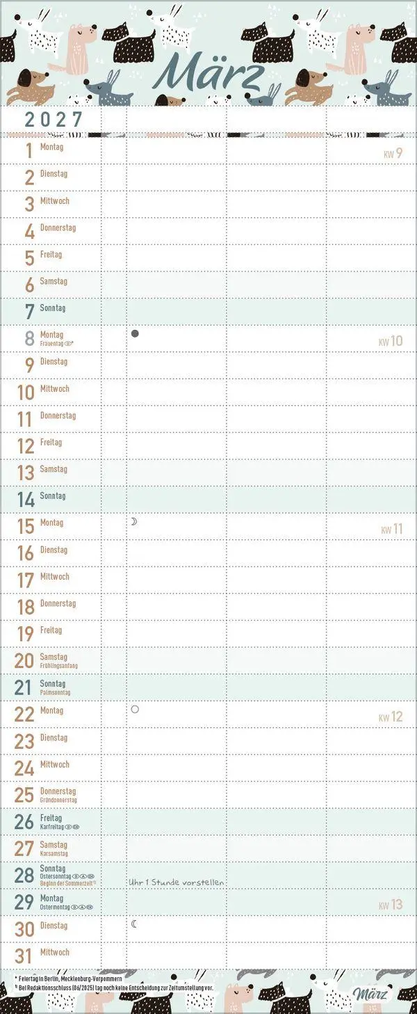 Bild: 9783819301056 | Familientimer Wir planen das! 2027 | Verlag Korsch | Kalender | 14 S.
