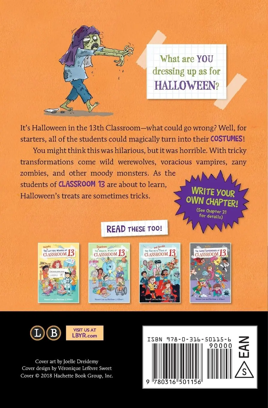 Rückseite: 9780316501156 | The Happy and Heinous Halloween of Classroom 13 | Honest Lee (u. a.)