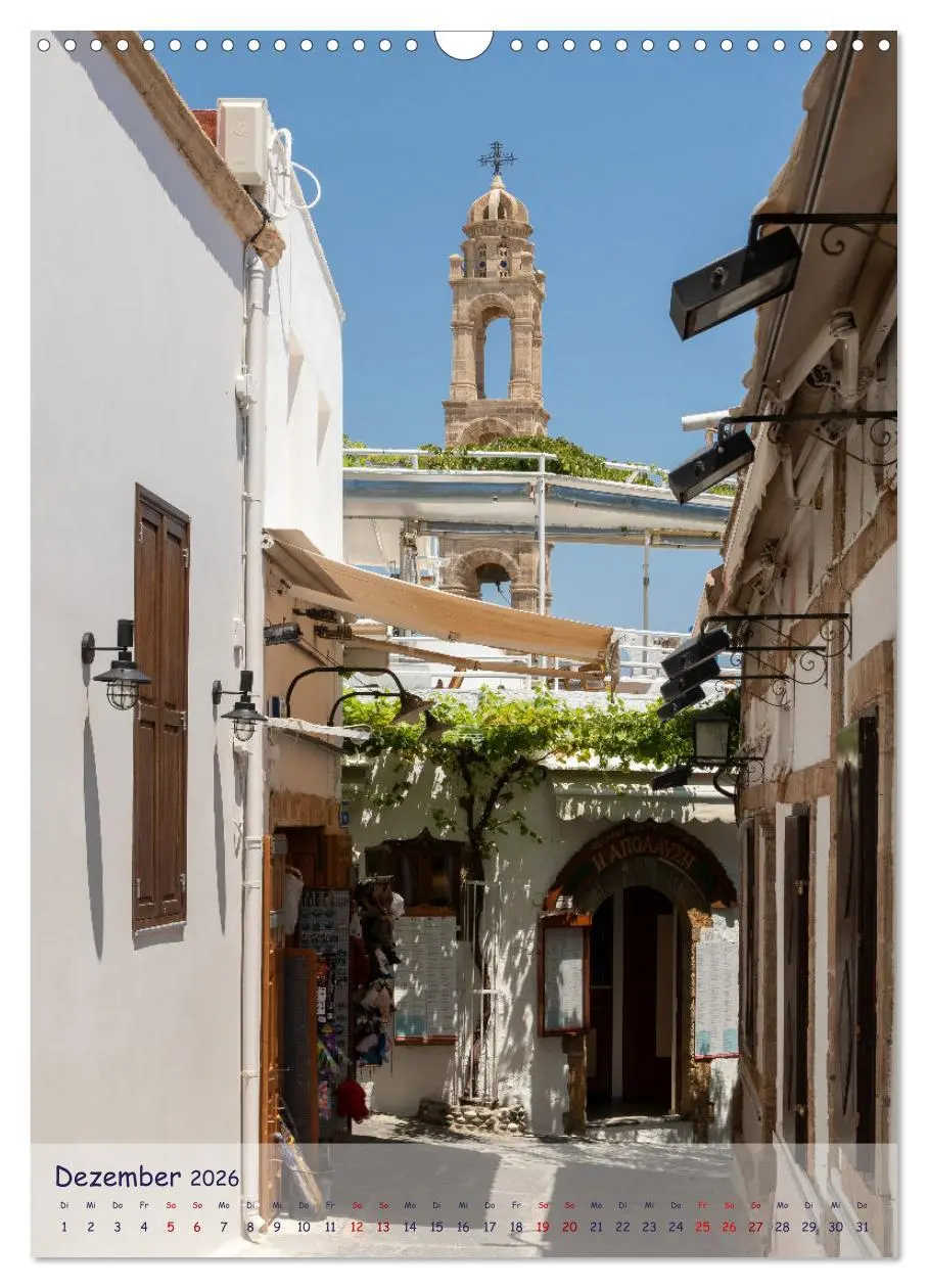 Bild: 9783516351156 | Ein Streifzug durch die Gassen der Insel Rhodos (Wandkalender 2026...