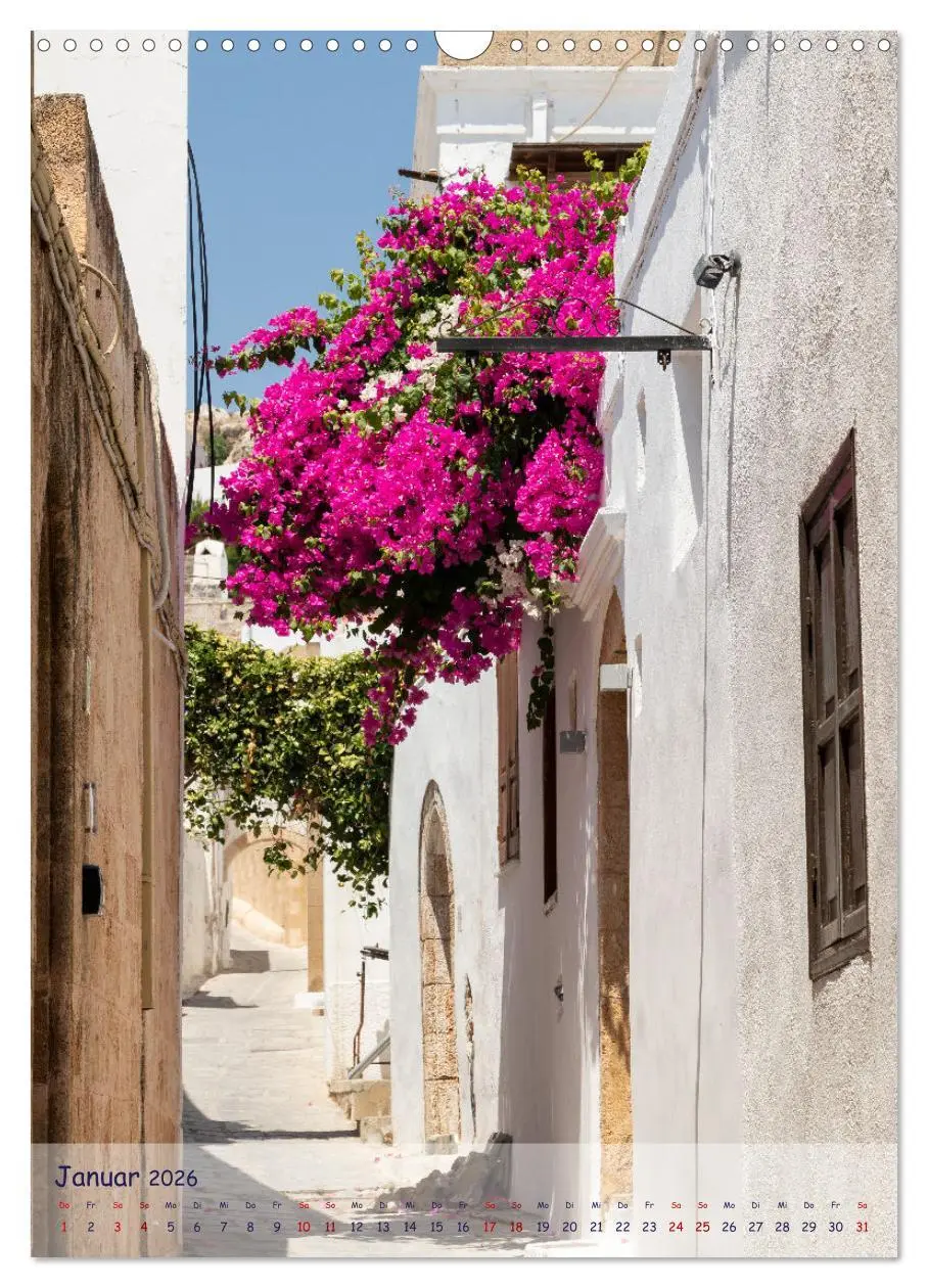 Bild: 9783516351156 | Ein Streifzug durch die Gassen der Insel Rhodos (Wandkalender 2026...