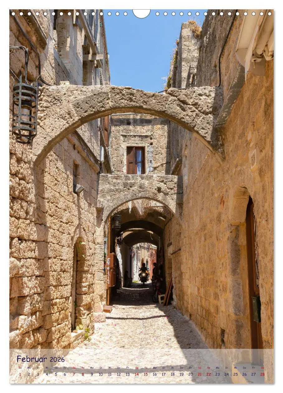 Bild: 9783516351156 | Ein Streifzug durch die Gassen der Insel Rhodos (Wandkalender 2026...