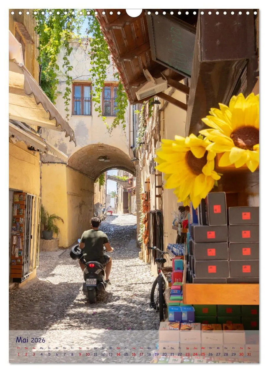 Bild: 9783516351156 | Ein Streifzug durch die Gassen der Insel Rhodos (Wandkalender 2026...