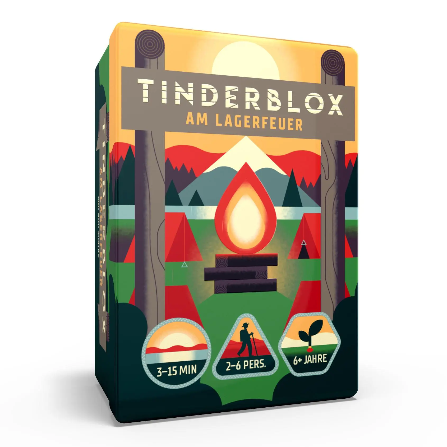 Cover: 4260617191256 | Tinderblox - am Lagerfeuer - Geschicklichkeitsspiel (DE) | Rob Sparks