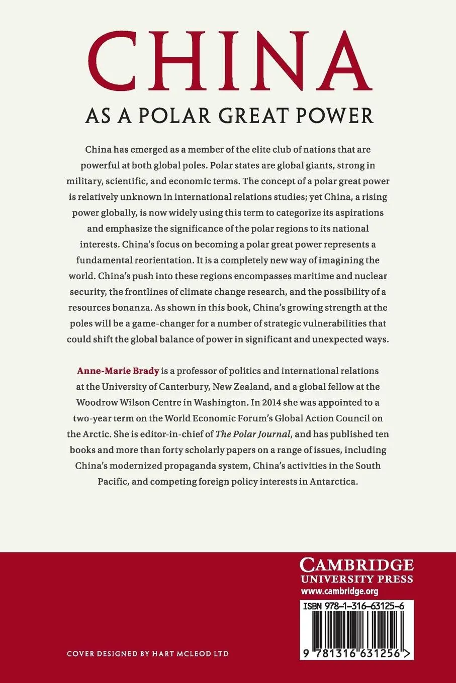 Rückseite: 9781316631256 | China as a Polar Great Power | Anne-Marie Brady | Taschenbuch | 2018