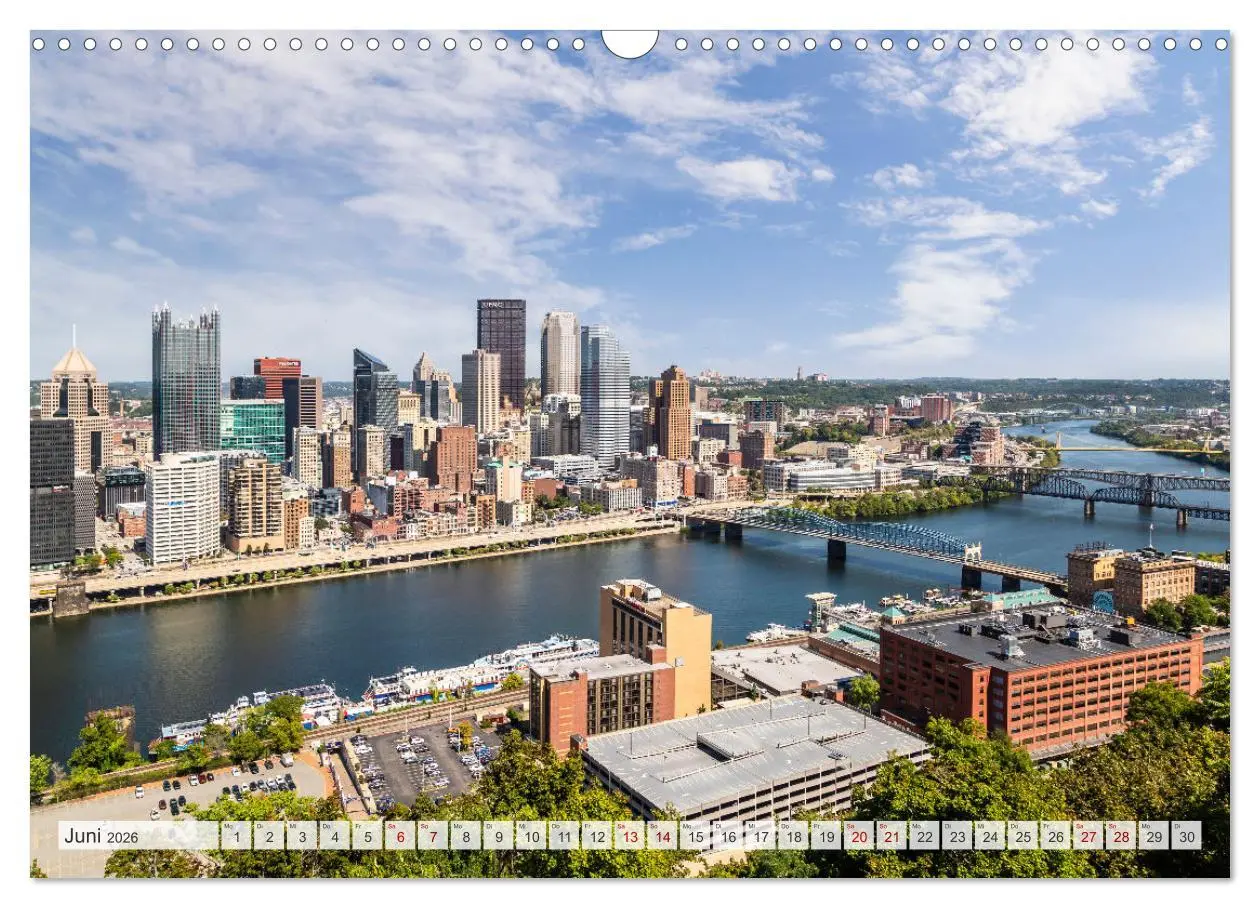 Bild: 9783457321256 | PITTSBURGH Charmante Impressionen (Wandkalender 2026 DIN A3 quer),...