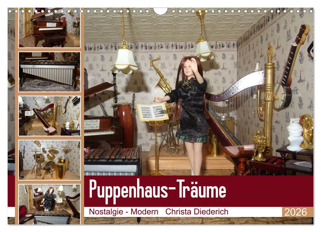 Cover: 9783457631256 | Puppenhaus-Träume (Wandkalender 2026 DIN A3 quer), CALVENDO...