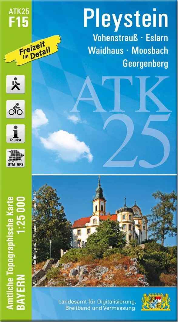 Cover: 9783987761256 | ATK25-F15 Pleystein (Amtliche Topographische Karte 1:25000) | Deutsch