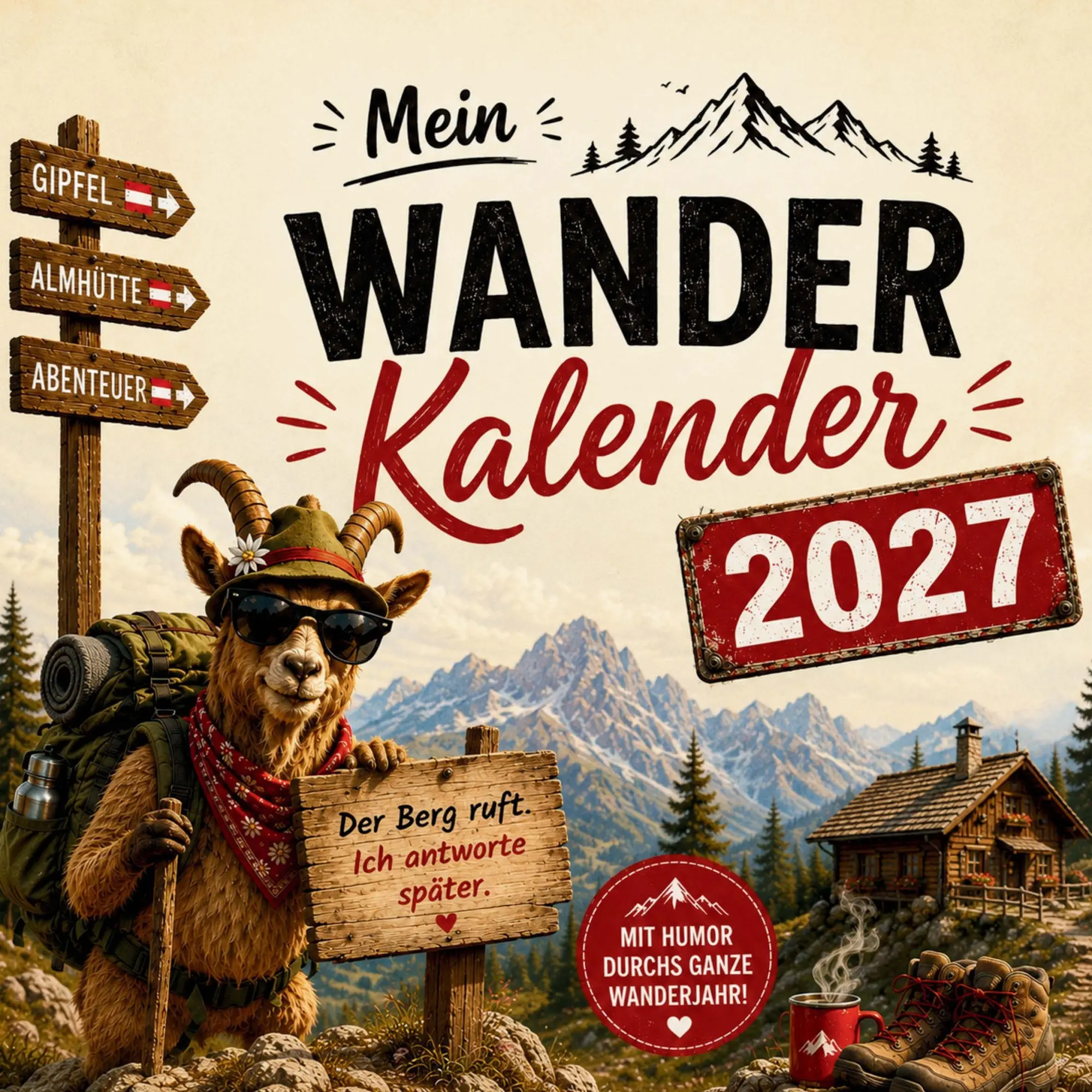 Cover: 9789403951256 | Mein Wander Kalender 2027 | Ralf Eisenhauer | Taschenbuch | 104 S.