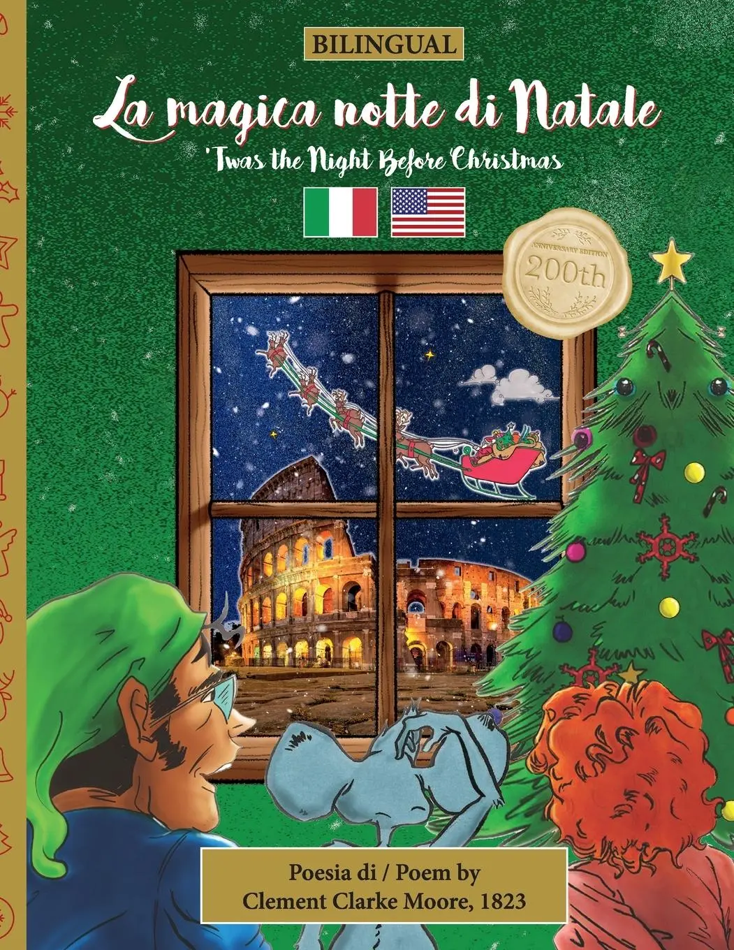 Cover: 9781953501356 | BILINGUAL 'Twas the Night Before Christmas - 200th Anniversary Edition
