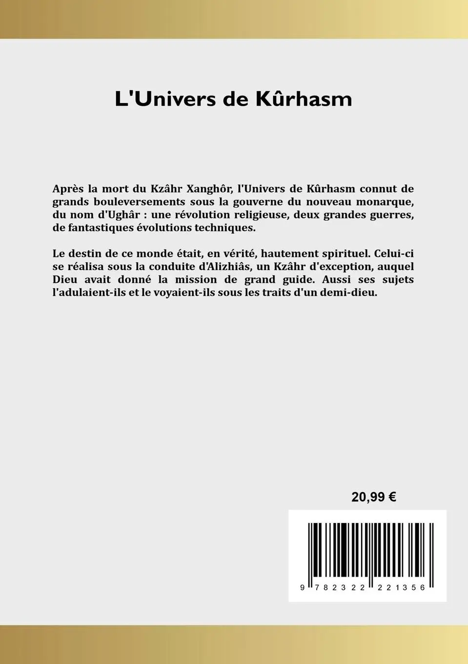 Rückseite: 9782322221356 | L'Univers de Kûrhasm - Tome 2 | François de Calielli | Taschenbuch