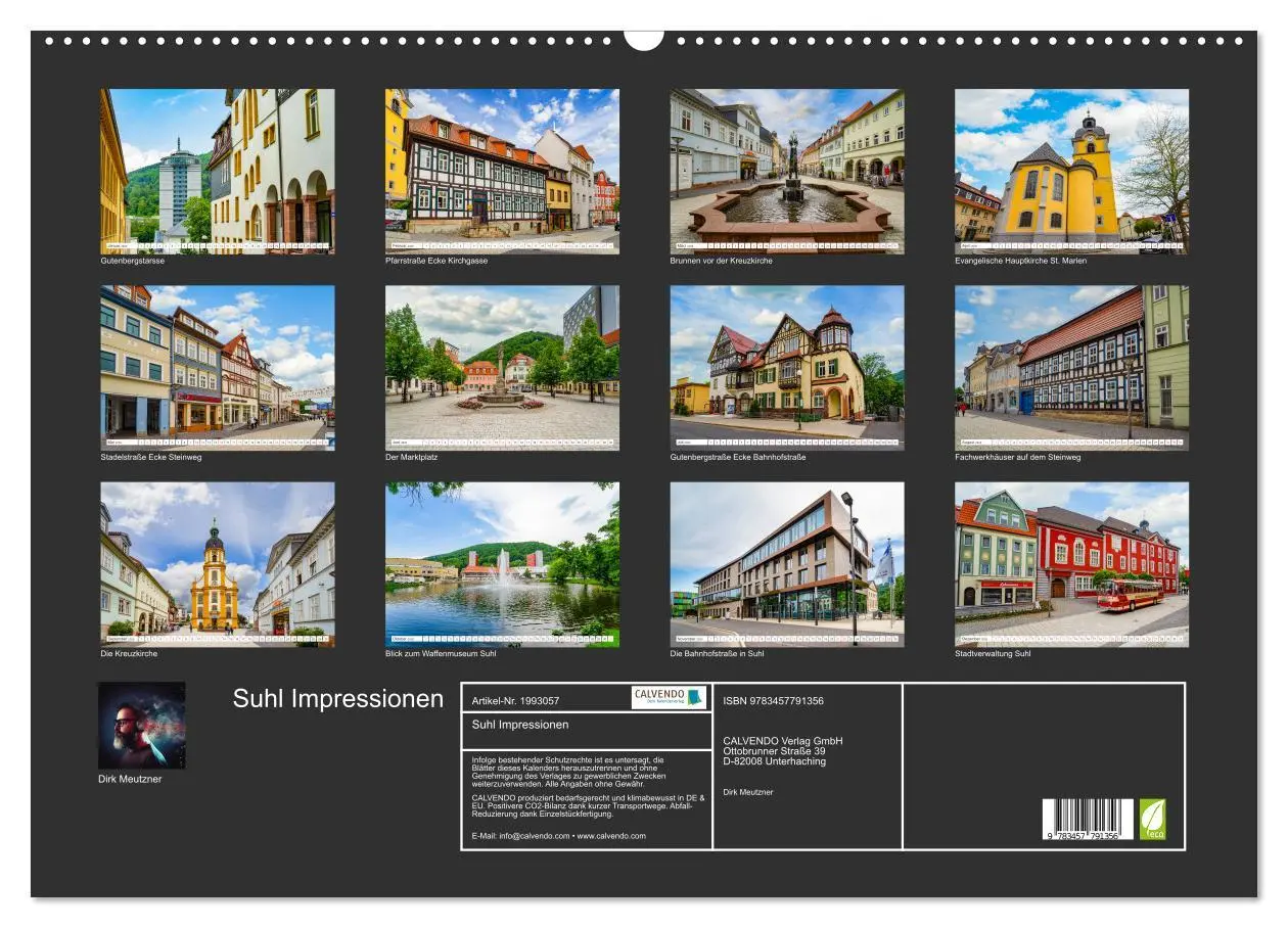Bild: 9783457791356 | Suhl Impressionen (Wandkalender 2026 DIN A2 quer), CALVENDO...