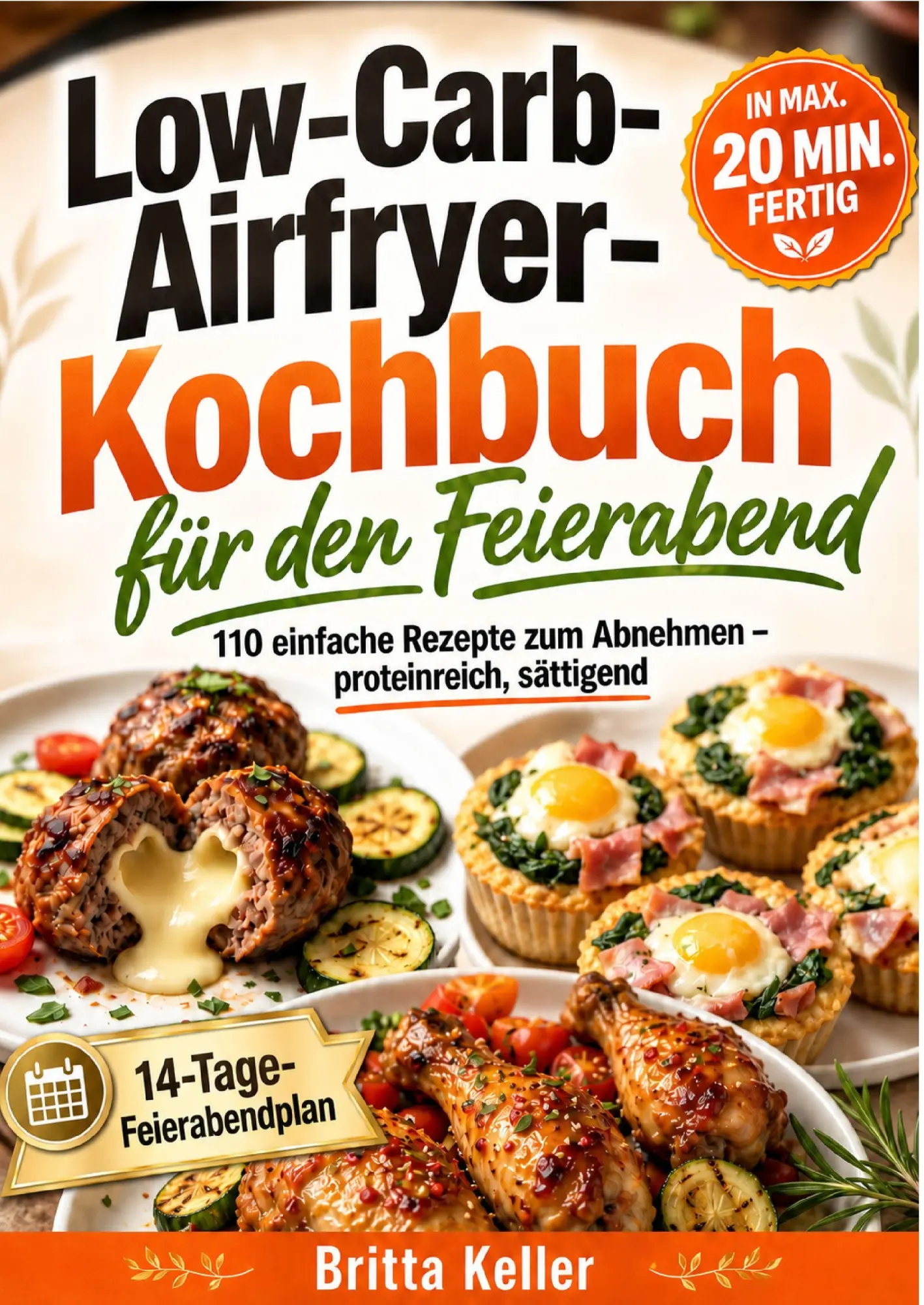 Cover: 9789403941356 | Low-Carb-Airfryer-Kochbuch für den Feierabend | Britta Keller | Buch