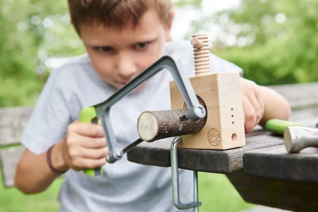Bild: 4010168241456 | Terra Kids Bügelsäge | 1 Holzsägeblatt / 1 Metallsägeblatt | Deutsch