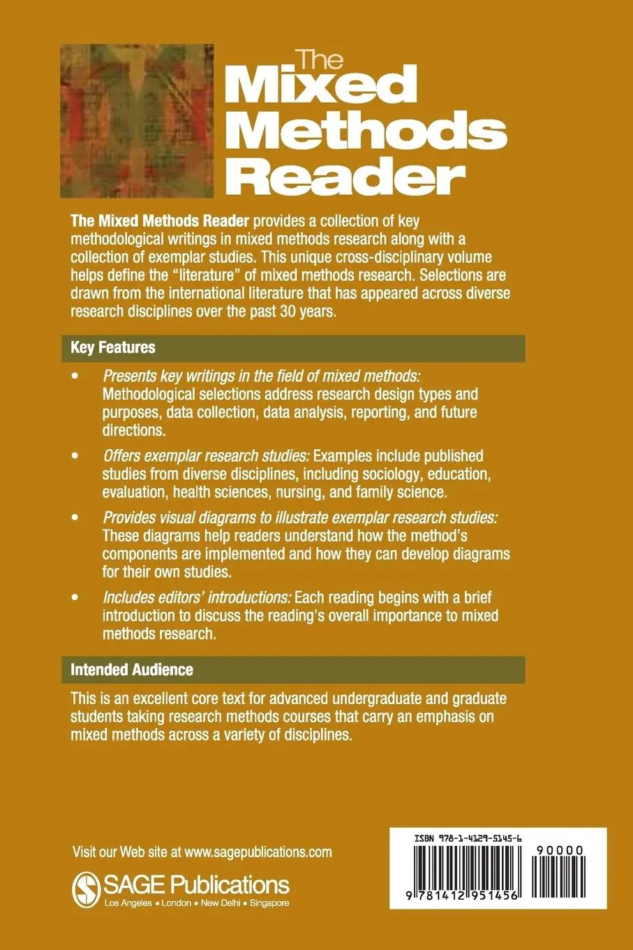 Rückseite: 9781412951456 | The Mixed Methods Reader | Vicki L. Plano Clark (u. a.) | Taschenbuch