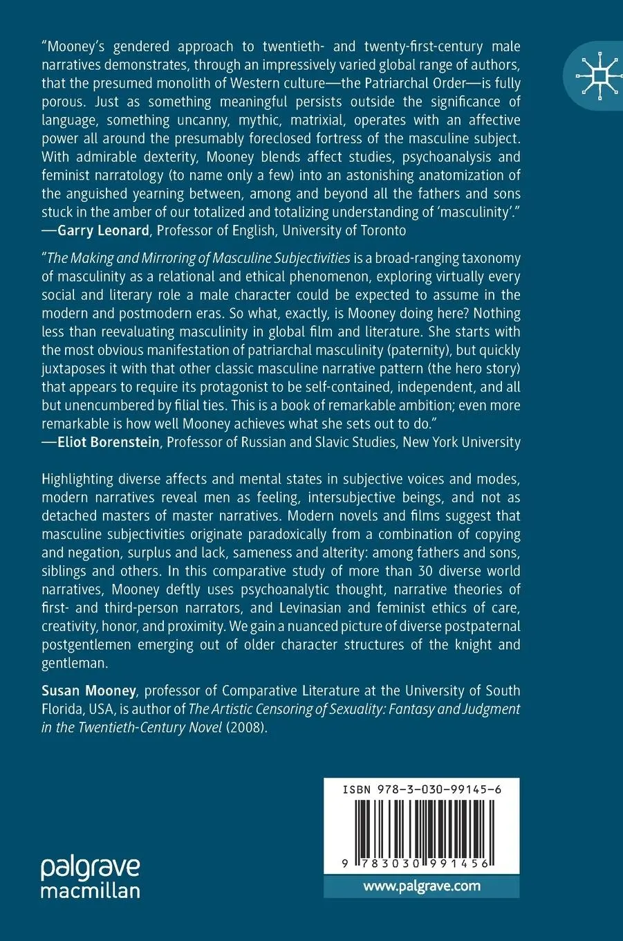 Rückseite: 9783030991456 | The Making and Mirroring of Masculine Subjectivities | Susan Mooney